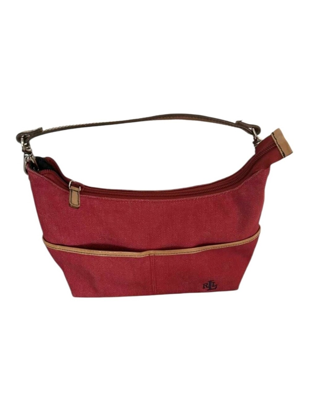 Ralph Lauren Vintage 80's Red Canvas Shoulder Bag